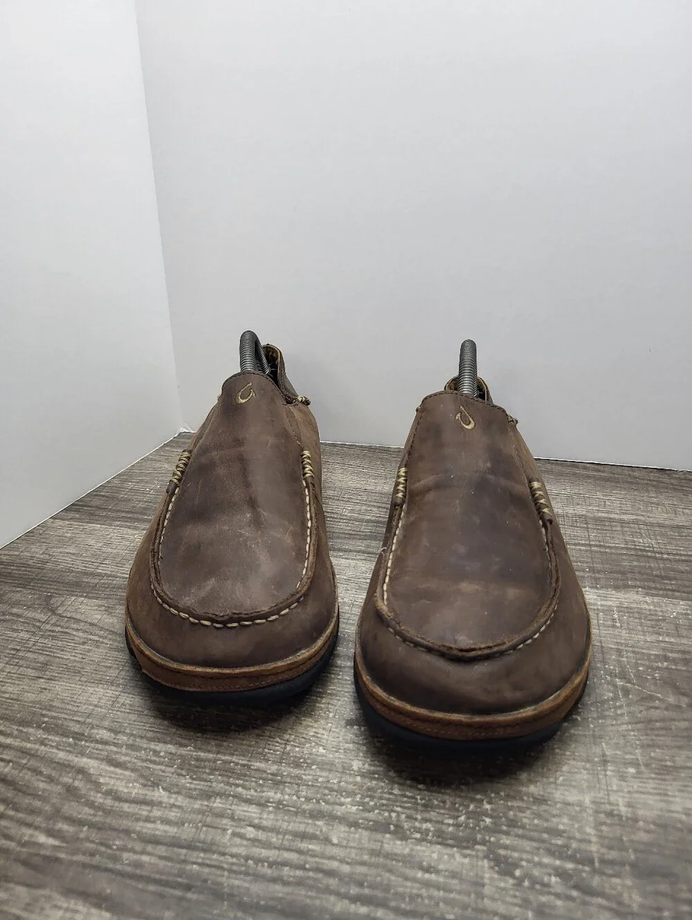 Olukia Moloa Loafers Men's Size 10 Brown Slip-On Shoes